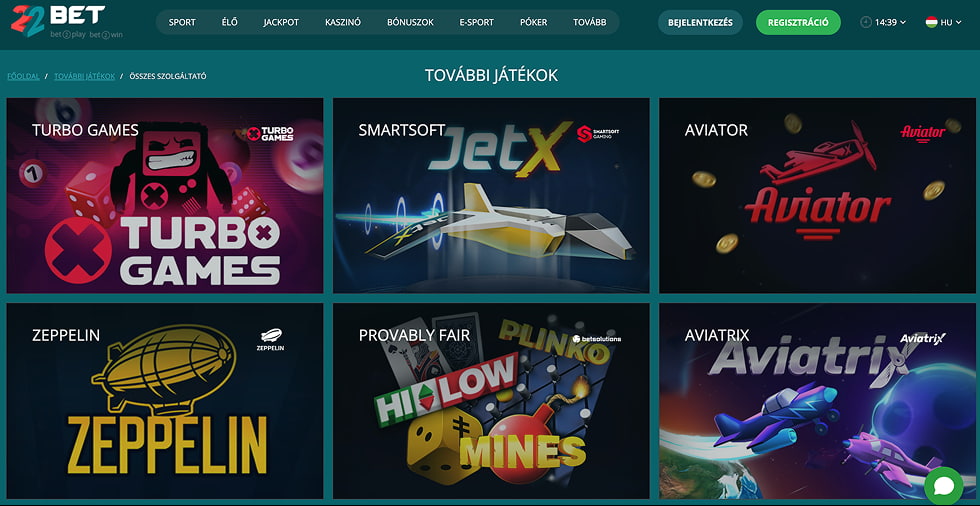 22Bet Játékok